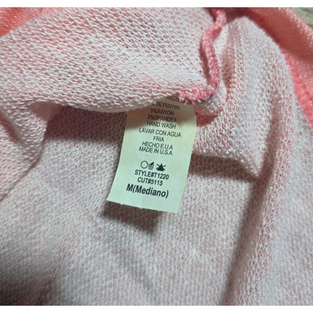 Y2K Joel Cut Out Top Women's Large 2000's Casual Pink Cross Grunge - Picture 6 of 7